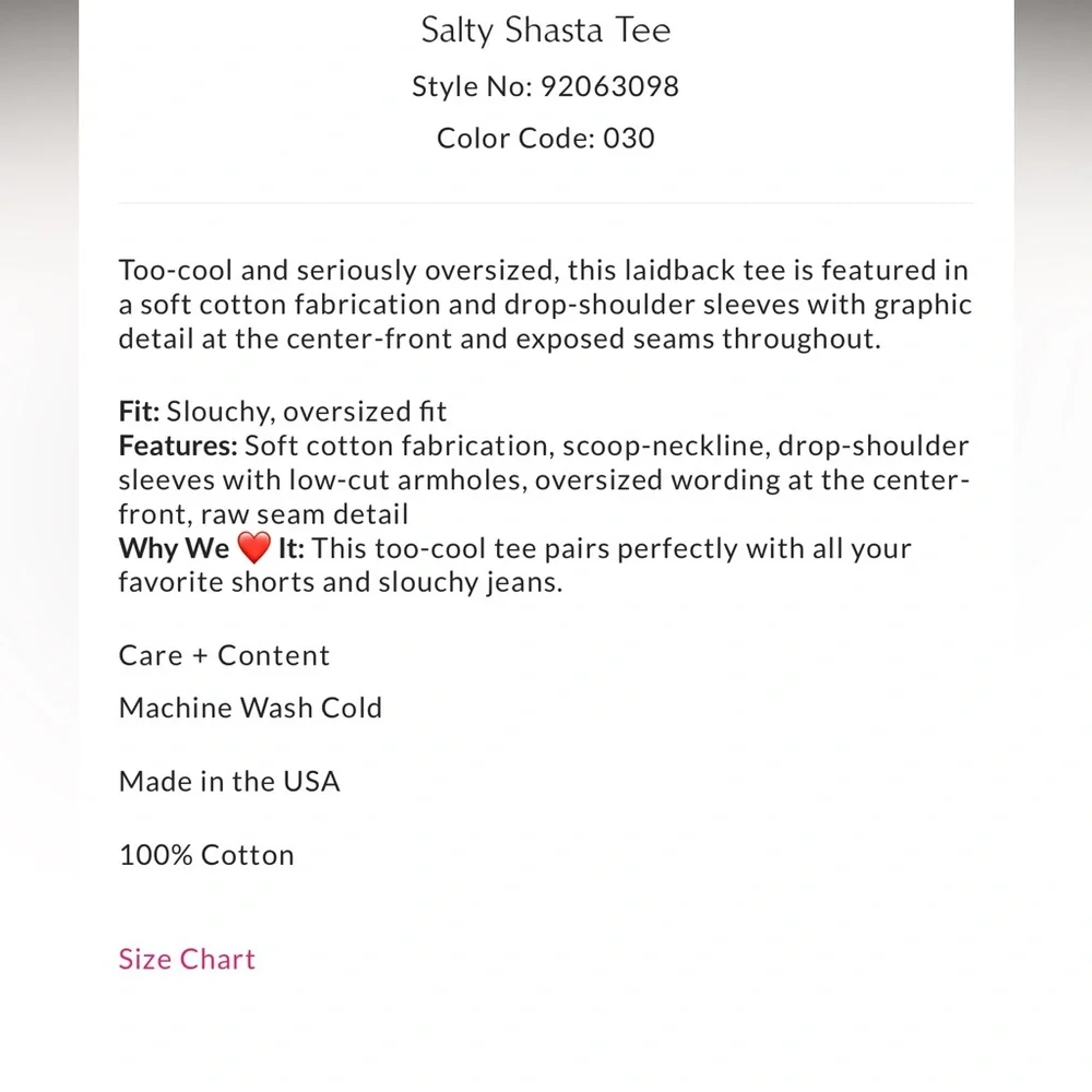 Free People Ragabond Studios Salty Shasta Tee in Vintage White NWOT - Picture 4 of 10